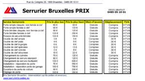 prix d un serrurier pour ouvrir une porte