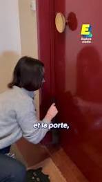 ouvrir une porte avec la clé derriere