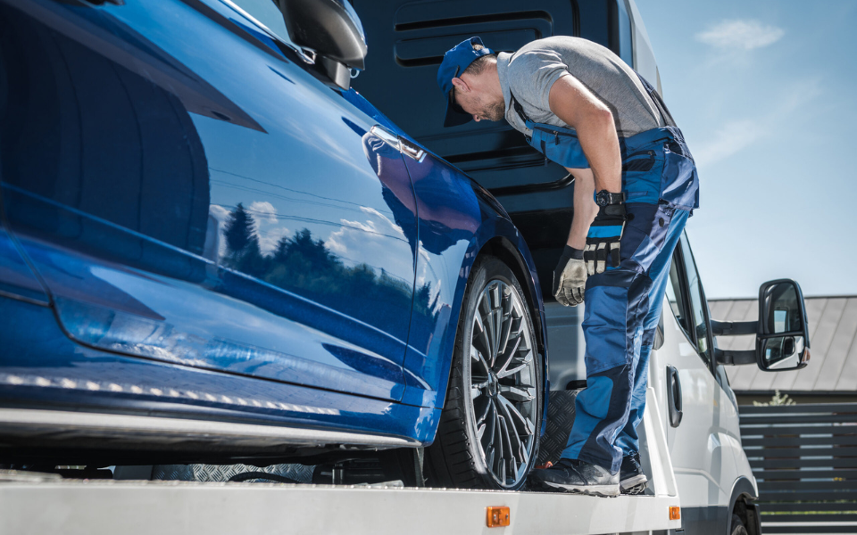 véhicule remorquage