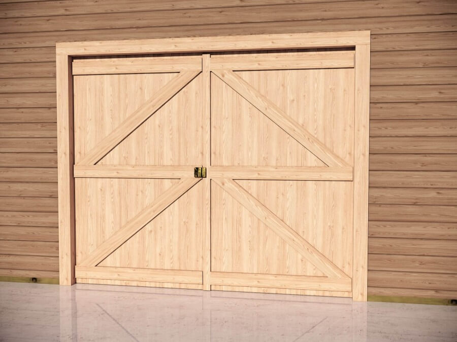 porte battante de garage