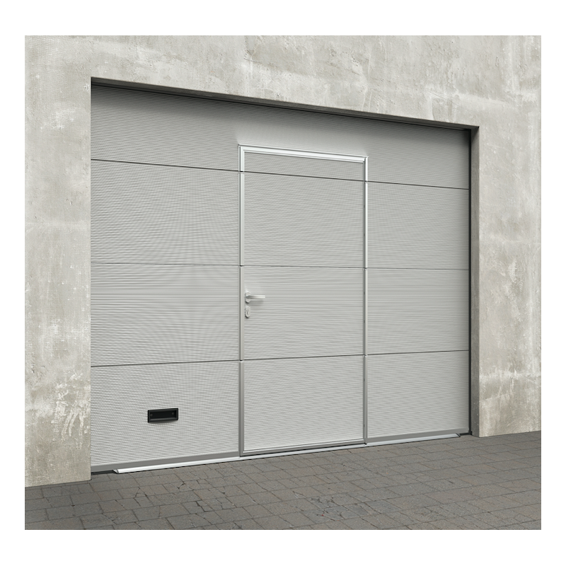 porte de garage avec portillon motorisée