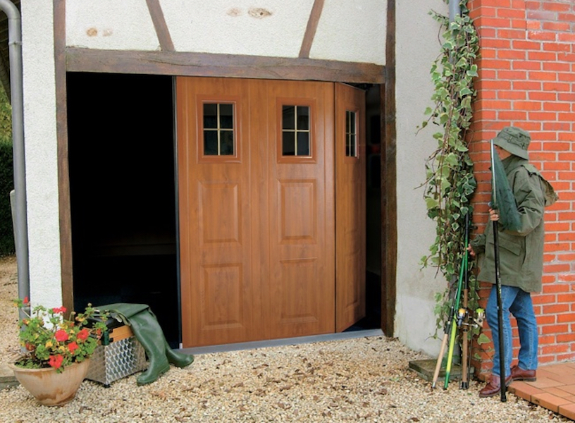 porte de garage coulissante latérale