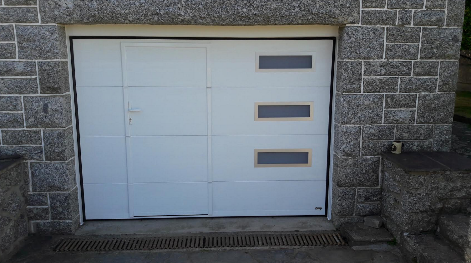 porte garage avec portillon